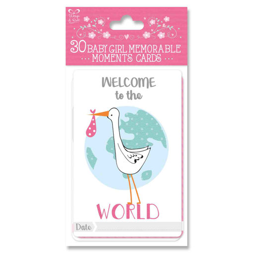 Picture of BABY MOMENT CARDS GIRL- 30 PAC